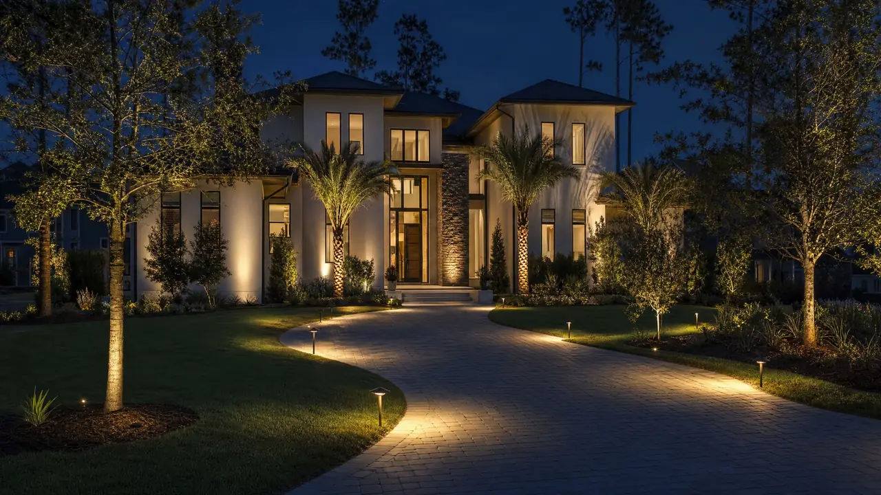 Outdoor lighting in Nexton, SC